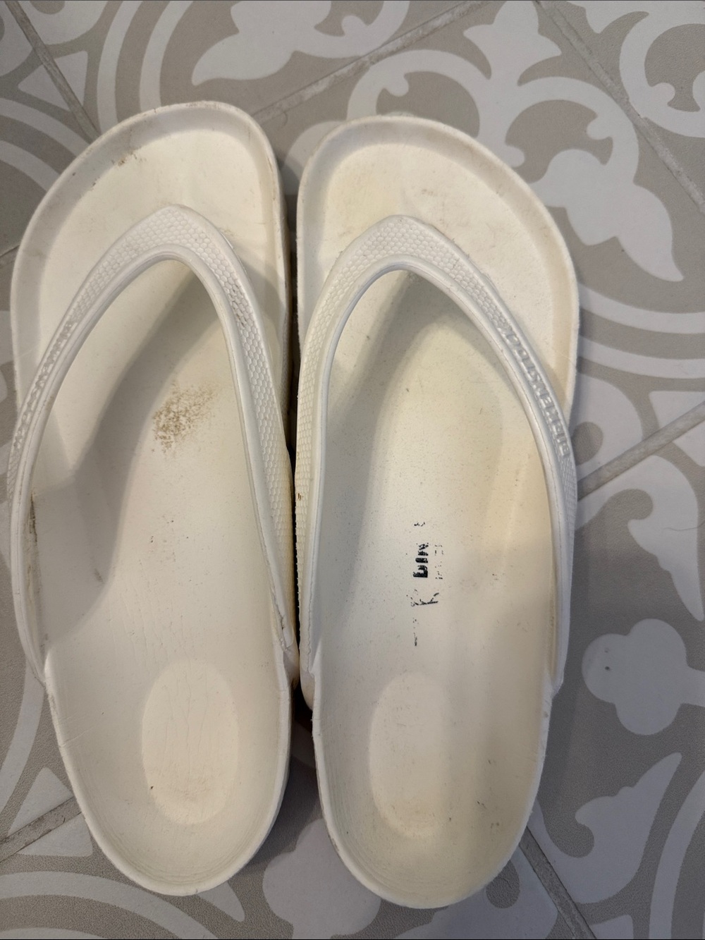 Birkenstock White Women’s Flip Flop Sandals